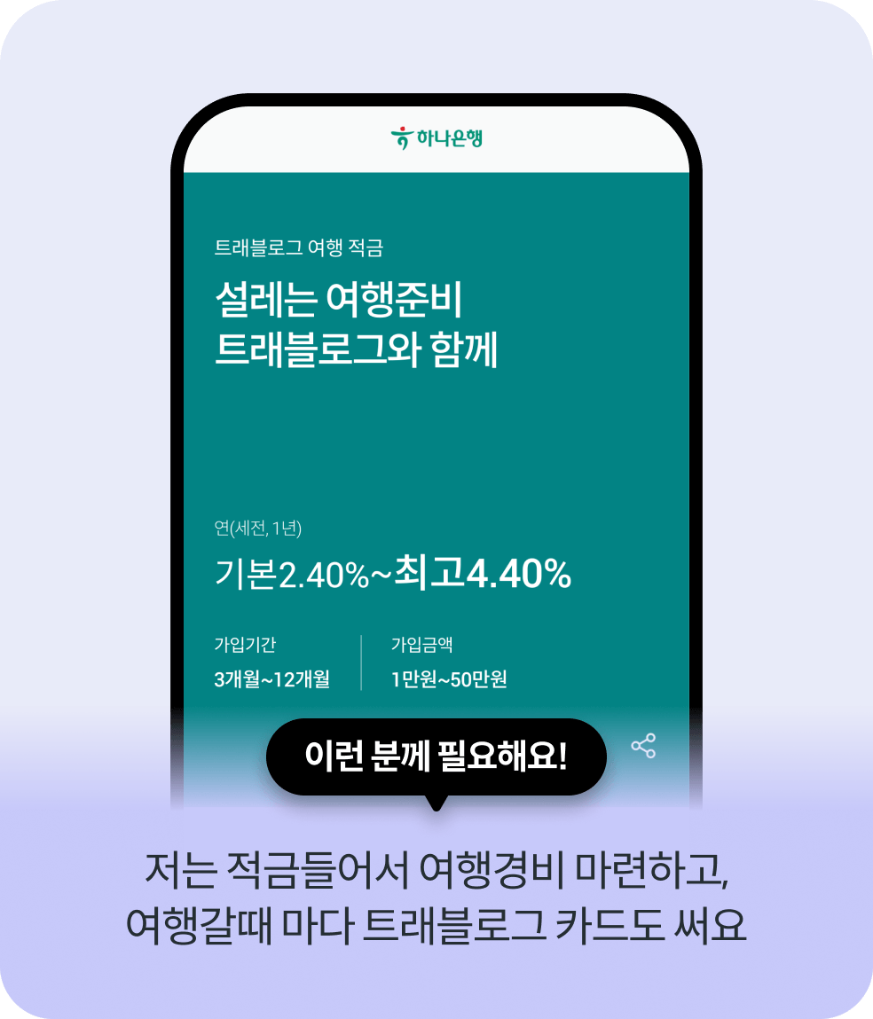 이런 분께 필요해요! 여행 할 때 어떤 문제가 생길지 몰라 여러 종류의 카드를 가져가고 싶어요